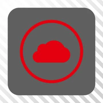 Cloud Rounded Square Button イラスト素材