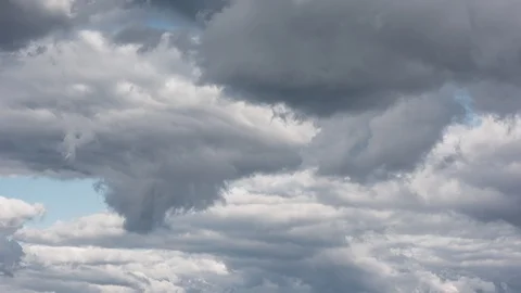 Cloud running across the blue sky Stock Footage 118745583