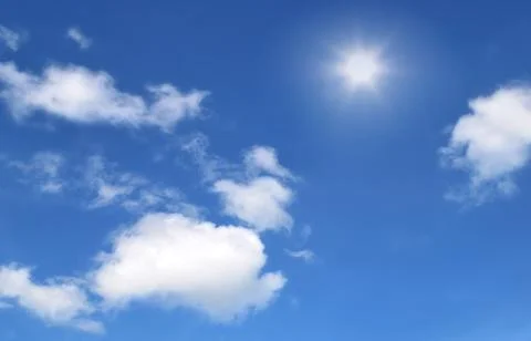 Cloud scape with blue sky background Stock Photos