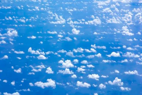 Cloud scatter on blue sky Stock Photos