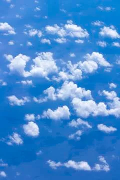 Cloud scatter on blue sky Stock Photos