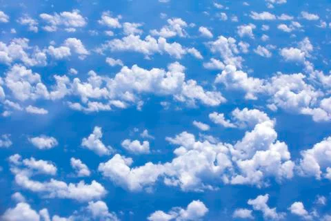 Cloud scatter on blue sky Stock Photos