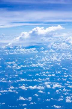 Cloud scatter on blue sky Stock Photos