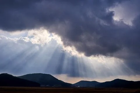 The cloud scenery Stock Photos