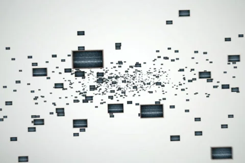 Cloud of Screens Stock Footage 828378
