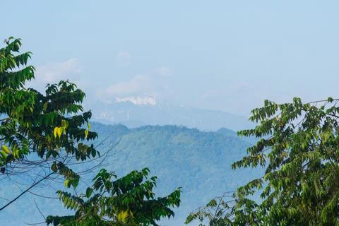 Cloud Sea and Snow Capped Mountains in Putao Stock Photos