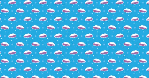 Cloud seamless pattern background Stock Illustration