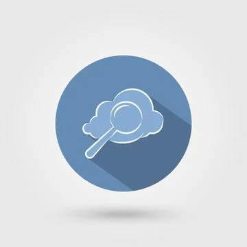 Cloud search icon イラスト素材
