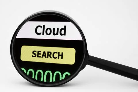 Cloud search Illustrazione stock