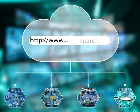 Cloud search イラスト素材