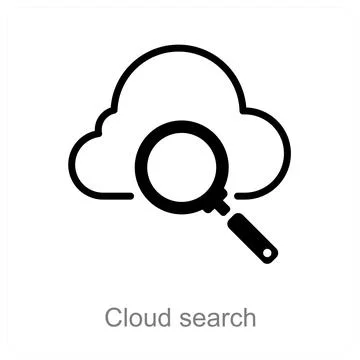 Cloud search イラスト素材