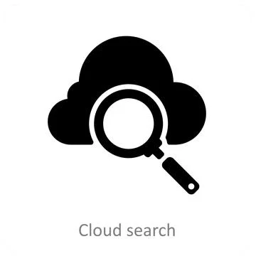 Cloud Search Stock Illustration