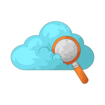 Cloud search illustration 스톡 일러스트