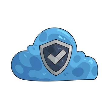 Cloud secure illustration Stock-Illustration
