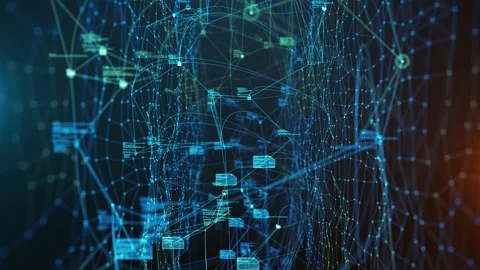 Cloud Security Digital Authentication IOT Network Firewall Control  Stock Footage 313570753