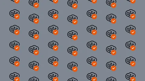 Cloud Security Icon Pattern Seamless Background. Stock Footage 325383382