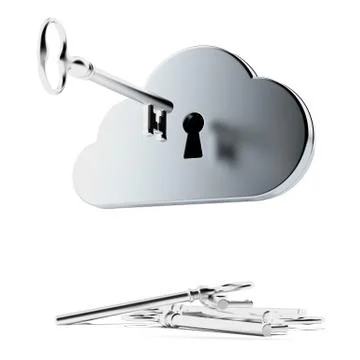 Cloud security Stock Illustration