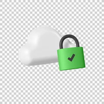 Cloud security Stock Illustration