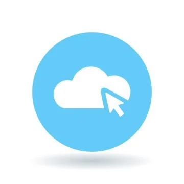 Cloud select internet icon Stock Illustration
