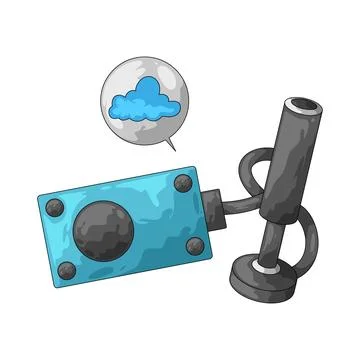 Cloud sensor illustration Illustrazione stock