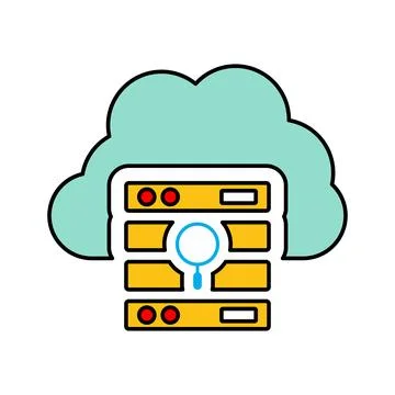 Cloud, seo, storage icon. Stock Illustration