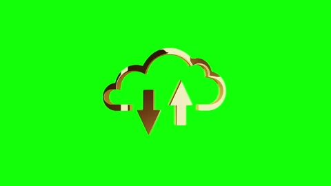 Cloud server and data storage symbol isolated looped rotation Stock Footage 320545226