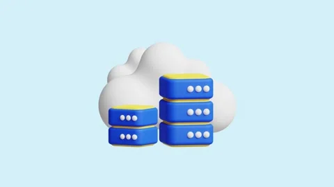 Cloud Server animated 3d icon. Stock Footage 289453690