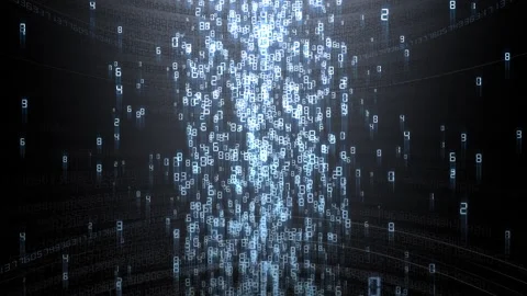 Cloud Server Big Data AI Stream Digital Network Technology concept B Black 動画素材 144298946