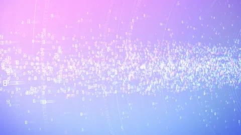 Cloud Server Big Data AI Stream Digital Network Technology concept C Colorful Video stock 144305388