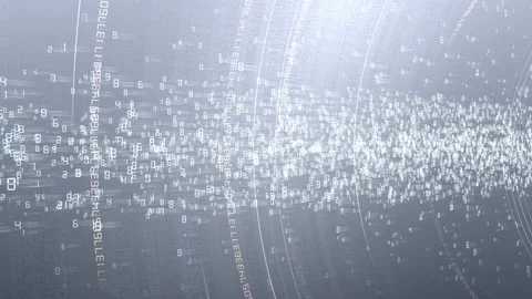 Cloud Server Big Data AI Stream Digital Network Technology concept C Gray Video stock 144306120