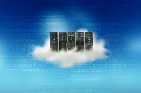 Cloud server concept Stock Illustration