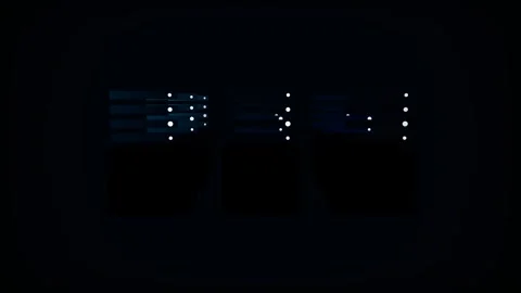 Cloud Server Data Flow Loop - Blue Data Center Network Backdrop Video stock 341954856