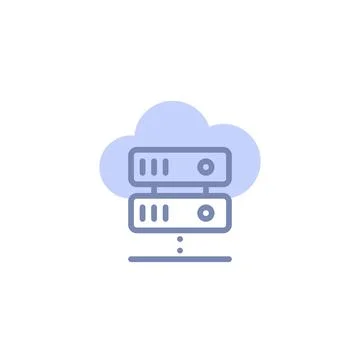 Cloud Server Database: Secure Data Management for Your Business Needs Stock Illustration