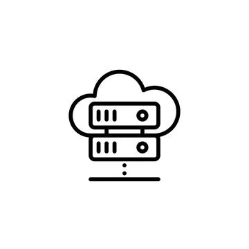Cloud Server Database: Secure Data Management for Your Business Needs Stock Illustration