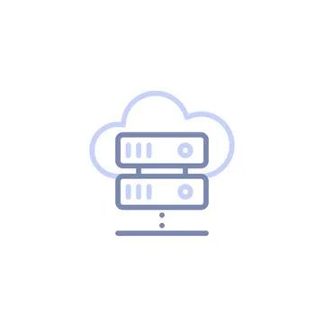 Cloud Server Database: Secure Data Management for Your Business Needs Stock Illustration