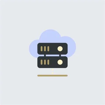 Cloud Server Database: Secure Data Management for Your Business Needs Stock Illustration