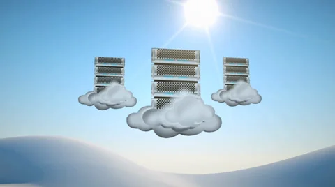 Cloud server Stock Footage 36934542