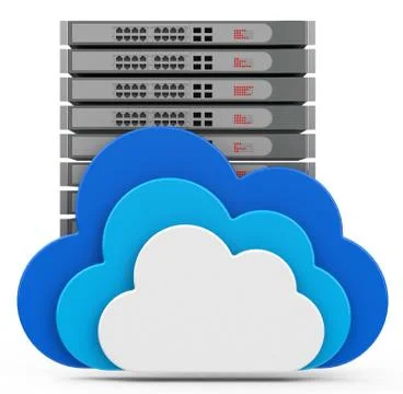 The cloud server Stock Illustration