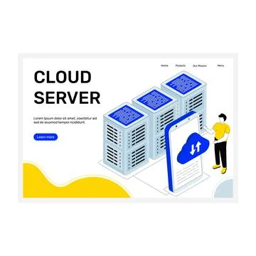 Cloud Server Stock Illustration