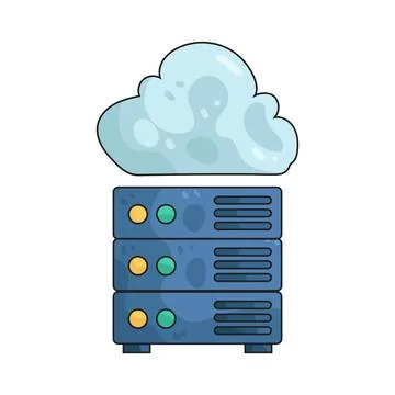 Cloud server illustration イラスト素材
