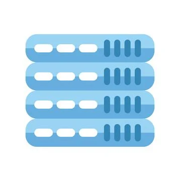 Cloud server rack hosting data storage computing Stockillustratie