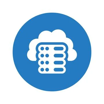 Cloud, server, storage icon. Stock Illustration