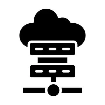 Cloud server Vector Icon Design Illustration Illustrazione stock