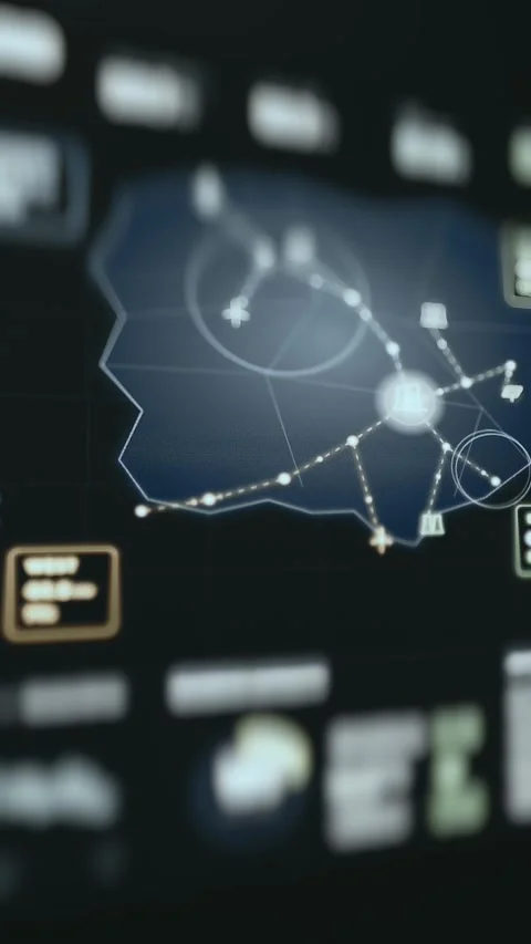 Cloud Servers Performance Analysis Interface Stock Footage 340193203