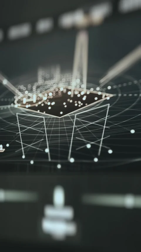 Cloud Servers Real Time Load Interface Stock Footage 340171611