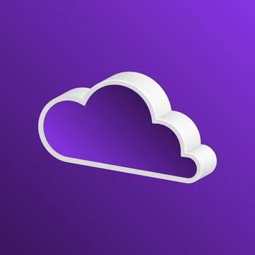 Cloud service. Cloud Computing. Cloud storage. Stock Illustration