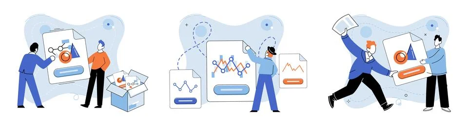 Cloud service. The cloud service concept revolves around delivering technology 스톡 일러스트