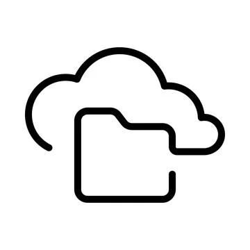 Cloud service icon. Cloud Computing, Stock Illustration