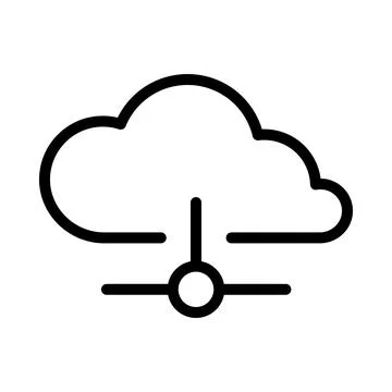 Cloud service icon. Cloud Computing, Illustrazione stock