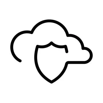Cloud service icon. Cloud Computing, Stock Illustration